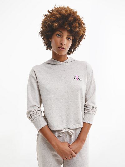 Calvin Klein Ruhák HU030524 | Calvin Klein CK One Női Lounge Kapucnis Pulóver Szürke